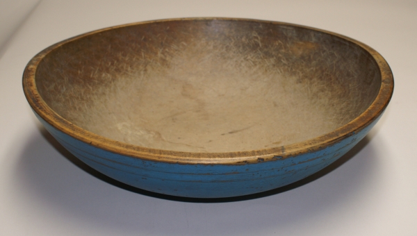 Painted Wooden Dough Bowl