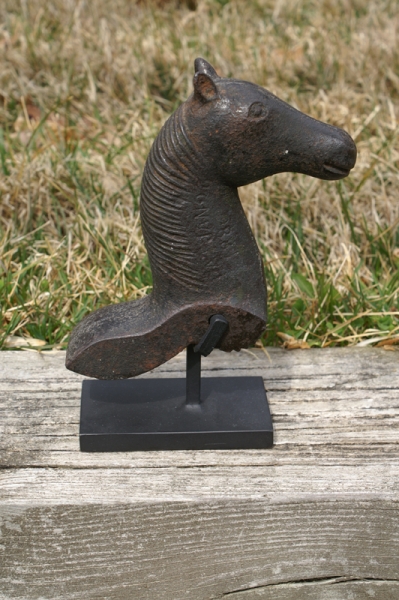 Mechanical Horse Head Hitching Post Finial