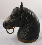 Click to view Horse Head w/ Double Ring Hitching Post photos