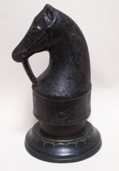 Horse Head Finial Hitching Post