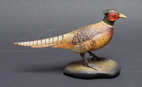 Frank Finney Carving Pheasant