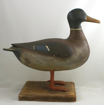 Mallard Drake Duck Wood Carving