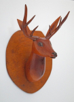 Thumbnail Image: Carved Deer Head Mount