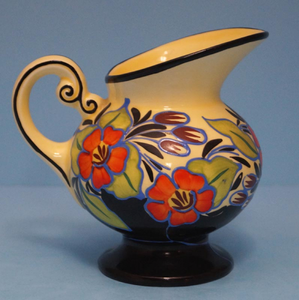 Vintage Czech Art Pottery Pitcher 