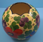 Thumbnail Image: Czech Art Pottery Bulbous Flower Vase 