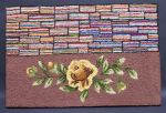 Click to view The Yellow Rose of Texas Hooked Rug  photos