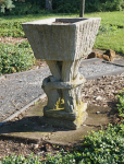 Click to view Antique Garden Cement Planter photos