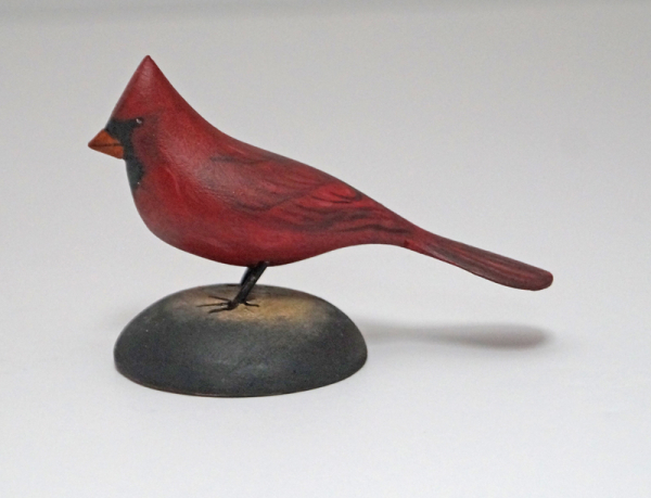 Cardinal Wood Carving by Brian Mitchell