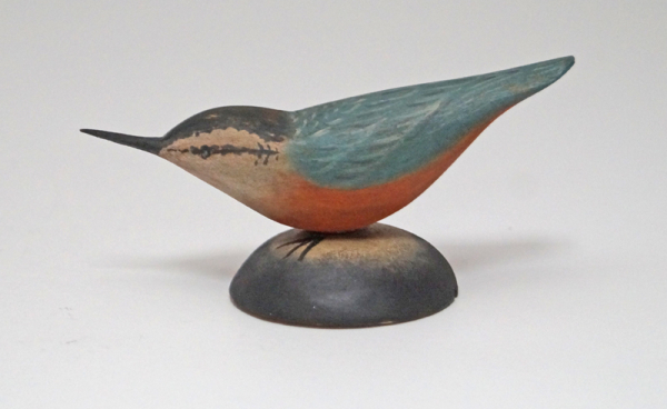 Nuthatch Wood Carving by Brian Mitchell