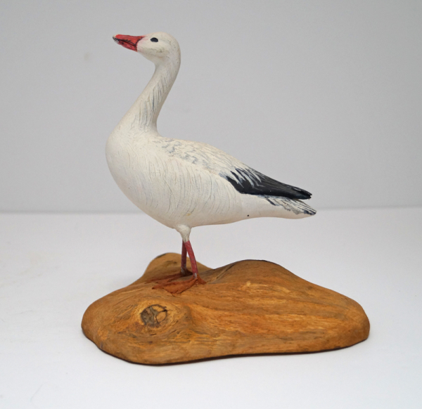 Snow Goose Wood Carving by Rubolinos