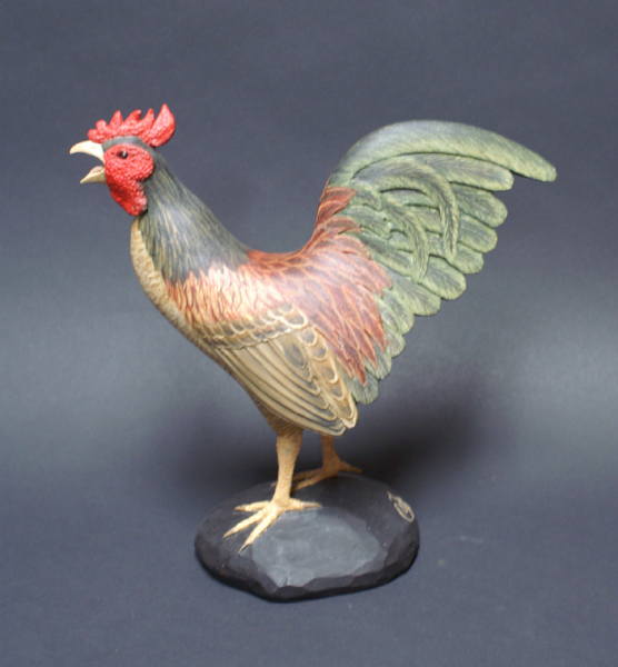 Crowing Rooster by Frank Finney
