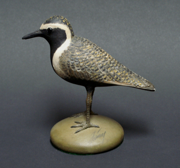 Black Belly Plover Carving by Frank Finney