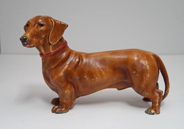 Dachshund Dog Cast Iron Hubley Doorstop