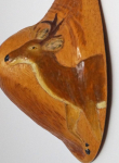 Click to view Carved White-Tailed Deer Canoe Cup photos