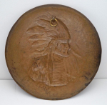 Thumbnail Image: Native American Indian Cast Iron Plaque