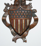 Thumbnail Image:  Patriotic Eagle w/ Shield Brass Match Safe