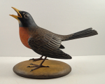 Click to view Life-Size Robin Bird Wood Carving by Finney photos