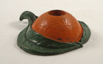 Thumbnail Image: Orange w/ Leaves Cast Iron Candle Holder
