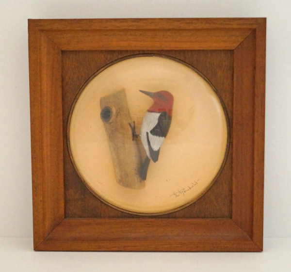 Woodpecker Carving Diorama by W. Reinbold