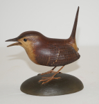 Click to view Carolina Wren Bird Carving by Frank Finney photos