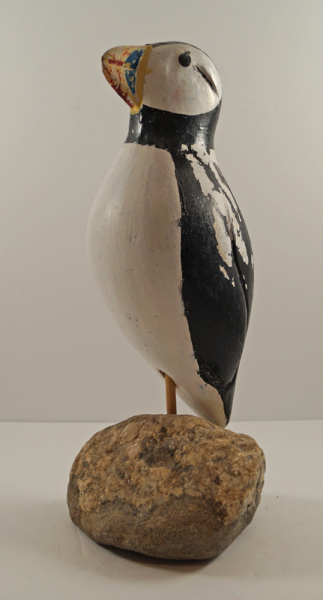 Egg Rock Island Maine Puffin Carved Decoy