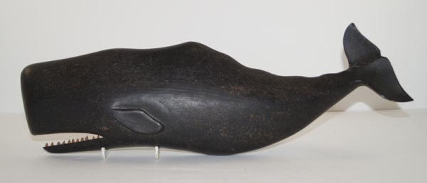 Carved Wooden Sperm Whale Clark Voorhees 