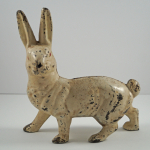 Click to view Antique Standing Rabbit Cast Iron Doorstop photos