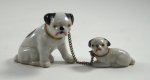Click to view Vintage Pug Dogs Porcelain Figurines photos