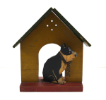 Click to view Boston Terrier Dog at Doghouse Doorstop photos