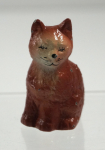 Click to view Sitting Kitten Cat Cast Iron Paperweight photos