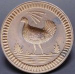 Click to view Chicken Hen Woodenware Butter Print photos