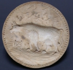 Click to view Cow Woodenware Butter Print photos
