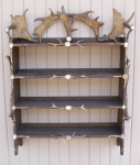 Click to view Folk Art Antler Shelf photos