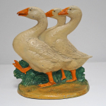 Click to view Three Geese Cast Iron Doorstop photos
