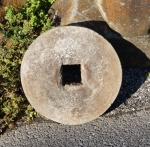 Click to view Antique Grinding Stone Garden Accent photos