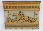 Click to view Antique Race Horse Plaque  photos