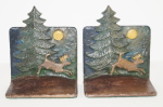 Click to view Adirondack Wildlife Deer Cast Iron Bookends photos