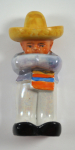 Click to view Mexican Sombrero Porcelain Toothbrush Holder photos
